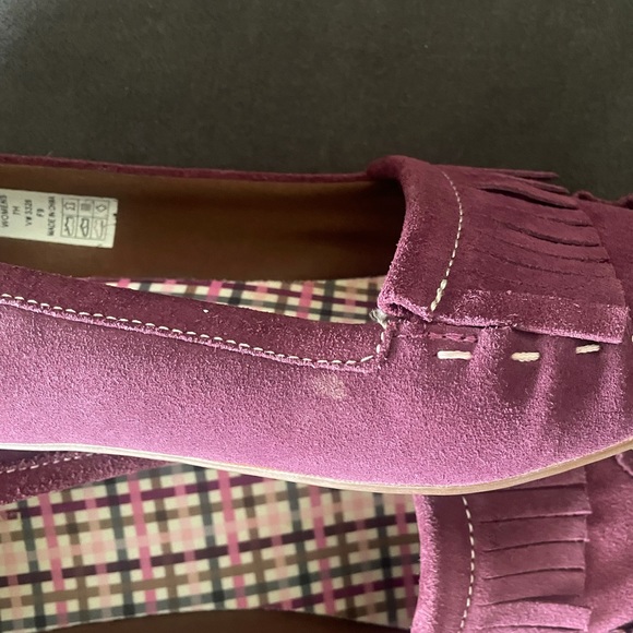 Lands End Suede Plum Flats - Picture 6 of 8